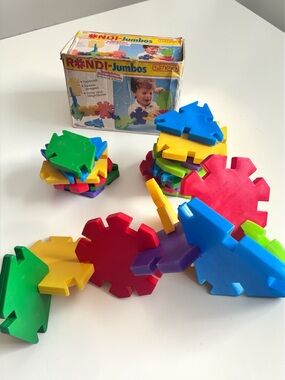 Vintage Rondi Jumbos Simex Toy 1996 Building Set Blocks